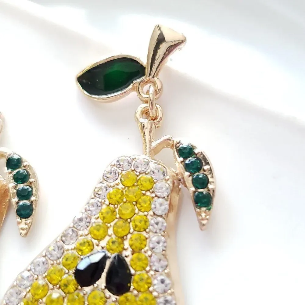 New! Zara Pear Post Earrings